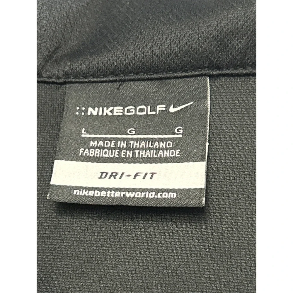Mens Nike GOLF Dri Fit LHD-8 USS Makin Island Navy Short Sleeve Polo Shirt Large